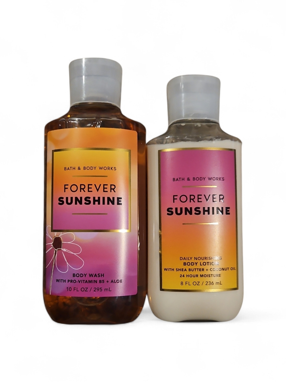 Bath & Body Works Forever Sunshine Body Wash & Lotion Set